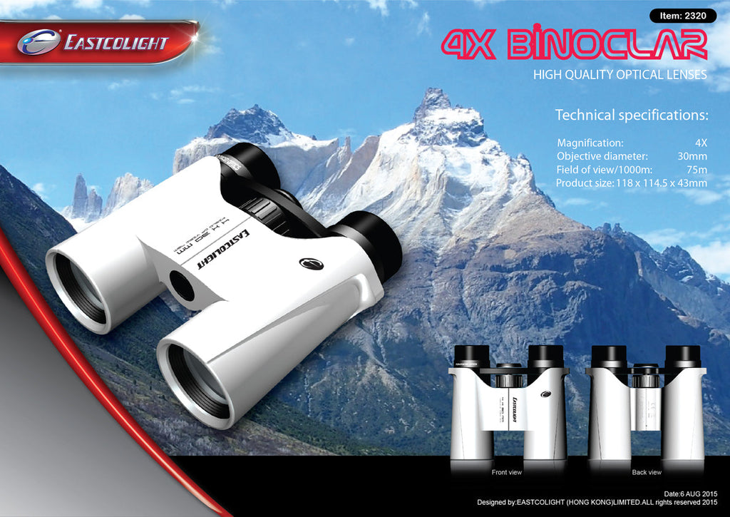 STEM Toy Collection  2320 New 4X30 Binoculars (White) - stembanana Hong Kong
