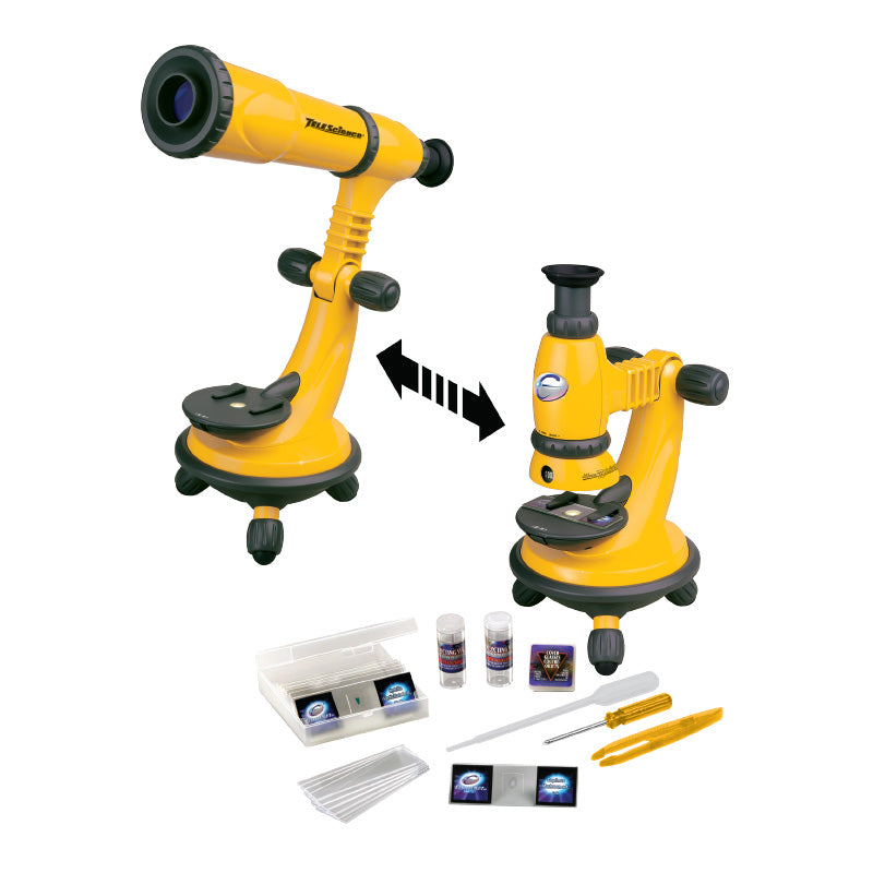 STEM Toy Collection 36046 2 In 1 Convertible Telescope & Microscope Set - stembanana Hong Kong