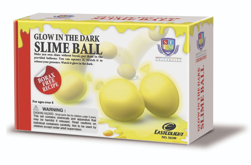 STEM Toy Collection 36109 Glow In The Dark Slime Ball (Yellow) - stembanana Hong Kong