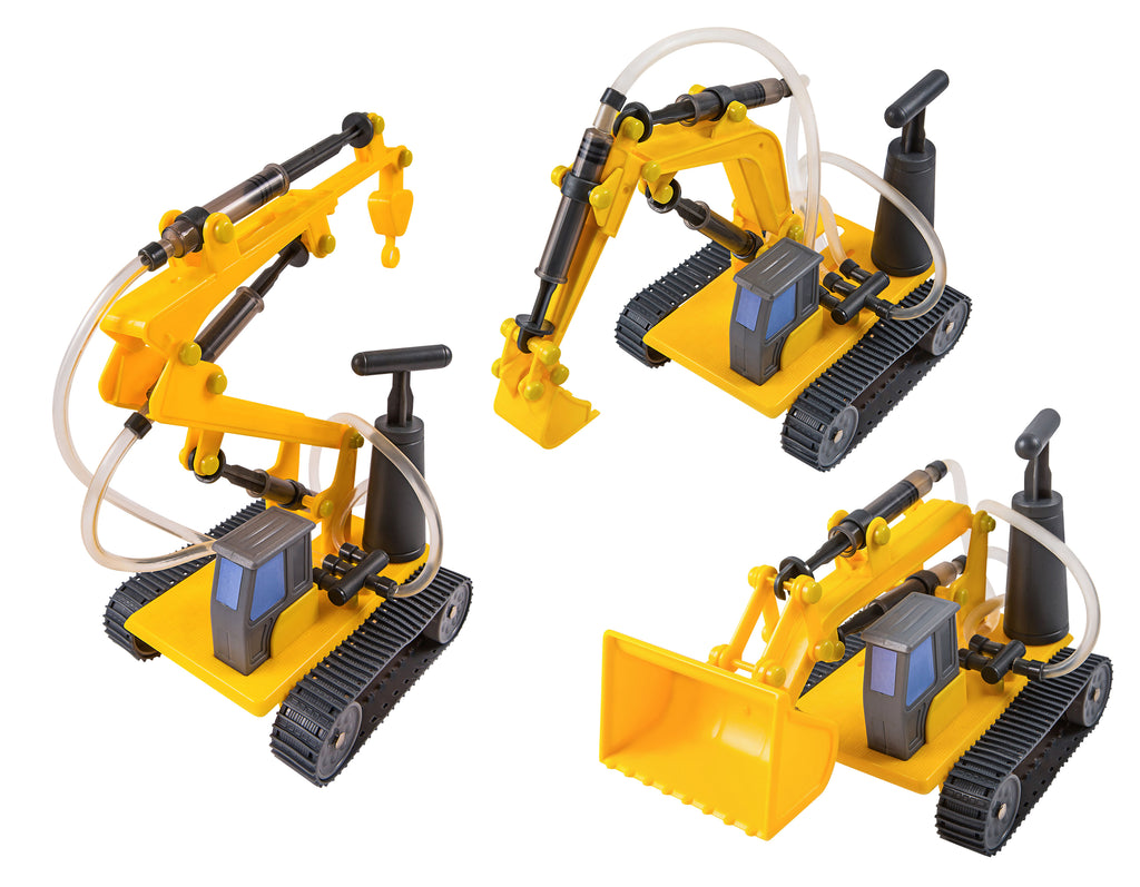 STEM Toy Collection 36450 3 In 1 Hydraulic (Excavator, Bulldozer, Crane) - stembanana Hong Kong
