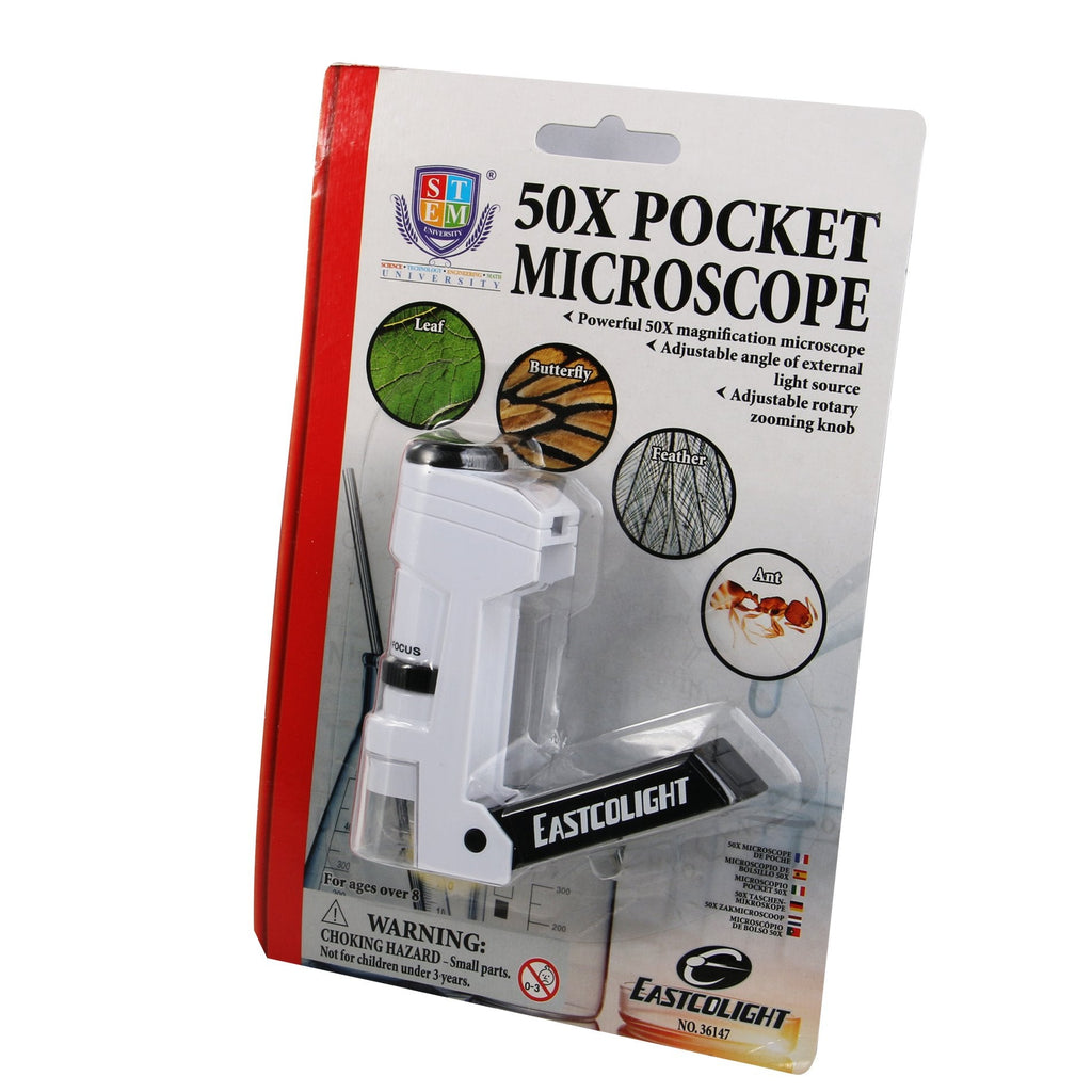 STEM Toy Collection  36147 50X Pocket Microscope - stembanana Hong Kong