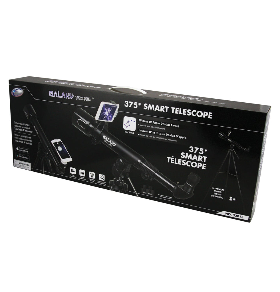 STEM Toy Collection  32015 Galaxy Tracker- 375 Power 50Mm Wide Angle Hd Telescope With Aluminium Tripod (Black) - stembanana Hong Kong